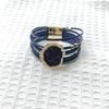 European Bohemian Antique Leather Bracelet with Magnetic Buckle - Multi-layer Wide Design