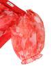 AOMEI Red Floral Off Shoulder Puff Sleeve Dress A Line Elegant Plus Size Ball Gowns Dresses for Ladies