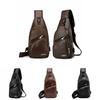 Mens Sling Bag With Usb Charging And Multiple Interior Pockets**