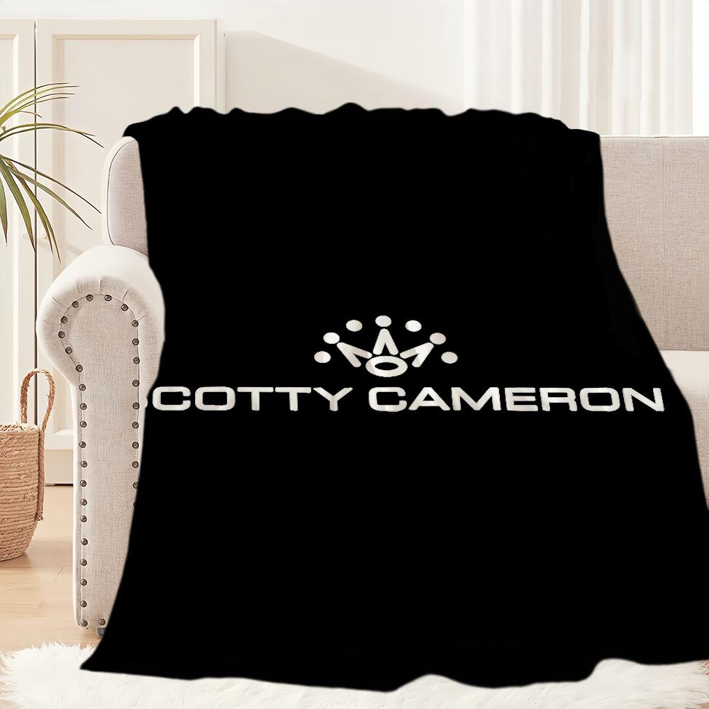 Scotty Cameron Golf Logo Blanket Blanket for Couch Sofa Travel Home Hiking Picni Bed Beding Flannel Blanket Birthday Gift