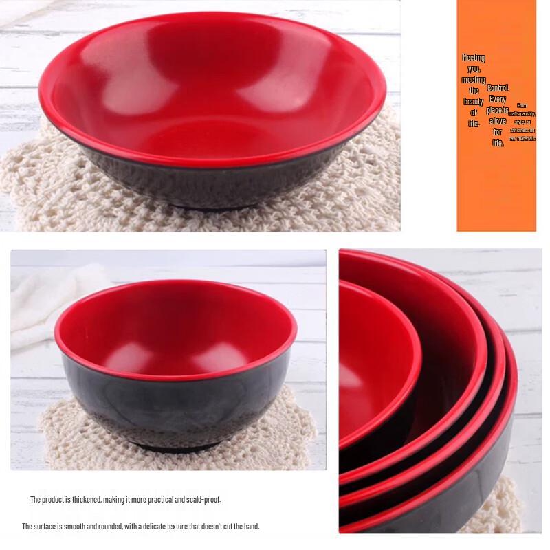 Gannian Melamine Japanese-Style Noodle Bowls