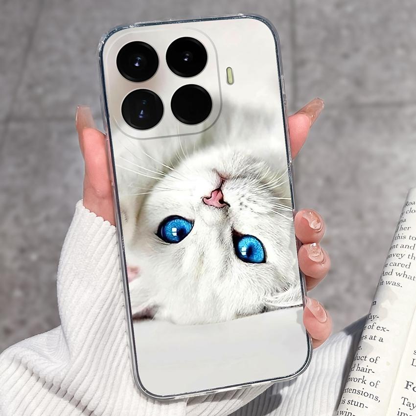 Cases For Redmi 17 17C / Xiaomi 17T Pro / 17 Pro Max 17 Ultra 17 Max Cute Girl Label Pattern Phone Covers Transparent TPU Ultrathin Lightweight Bumper