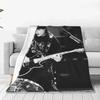 Tom Kaulitz Blankets Fleece Winter Pop-Rock Band Multi-function Lightweight Thin Throw Blankets for Sofa Couch Rug Piece