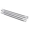 4Pcs Door Window Weatherstrip 75711-0T010 Chrome Rubber Dust Proof Window Seal Belt Trim Replacement for Venza 2009-2016