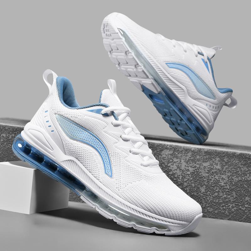 Large Size Full Palm Air Cushion Four Seasons Fly-woven Breathable Wear-resistant Non-slip Sports Running Shoes Casual Trendy Shoes
