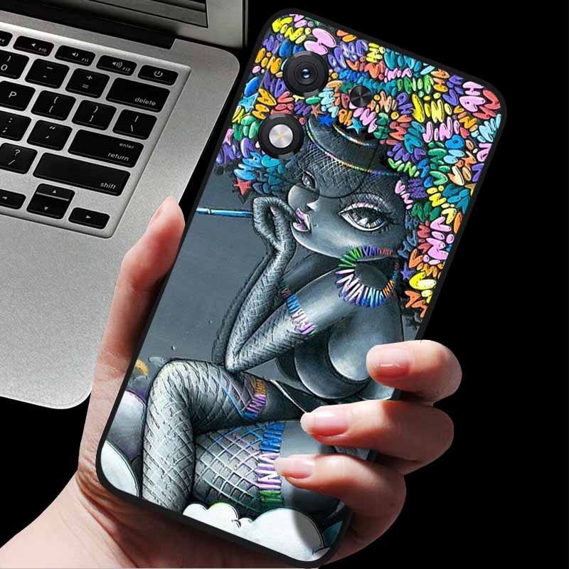 For Honor X70i 5G ABR-AN00 3D Relief Flower Emboss Soft Silicone Back Cover For Honor X70i X70i 5G Relief Emboss Case Honor X70i Honor X70i 5G