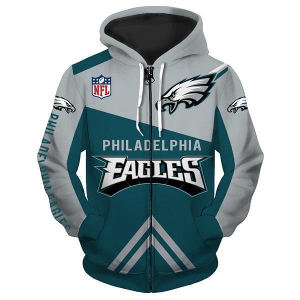 Chaqueta con capucha de otoño multicolor para hombre temática de la NFL