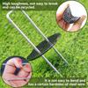Garden Stakes 6 Inches U Shape Spikes With Gasket Landscape Fabric Pins With Pick Hook For Outdoor Yard Lawn Patio Greenhouse