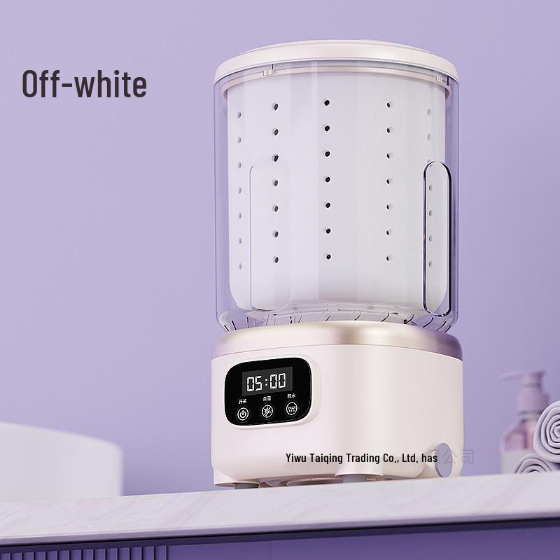 Portable Wireless Mini Washer with Wash & Dehydrate Functions for Underwear, Socks, and Small Items