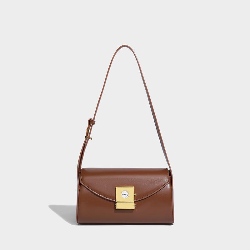 

Simple high-end sense versatile unique small square bag women s 2024 autumn and winter new commuter niche single shoulder messenger women s bag коричневий