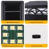 Patterned Solar Pillar Light for Outdoor Courtyard, Villa Gate, or Wooden Post