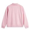 Li Ning Sports Fashion Series Solid Color Half-Zip Polo Long Sleeve Sweatshirt Women sweatshirt Sheer-Pink AWDU982-3