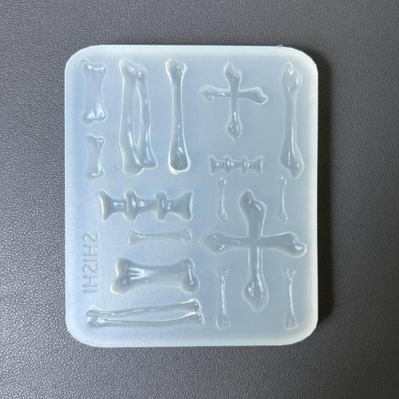 Silicone Dessert Crafting Moulds Bone Shape Clay Food Molds Reusable Baking Tool Chocolate Moulds Silicone Texture