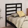 VidaXL Headboard Black 96x4x104 Cm Solid Pine Wood 818124