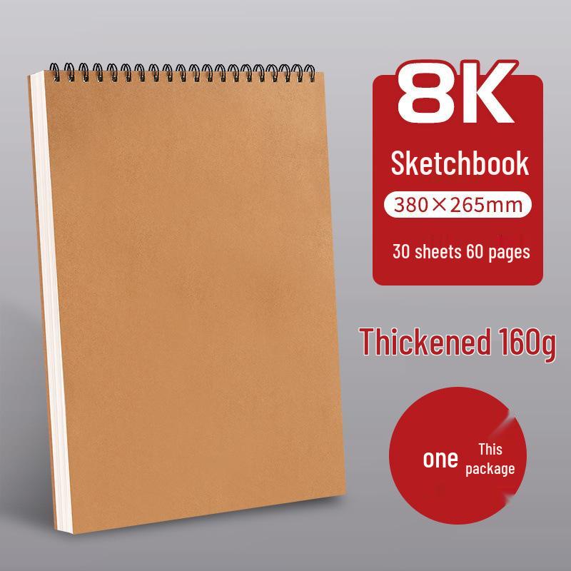 

A4 Thickened Spiral Sketchbook for Art Students and Children s Drawing A5 210x140mm
