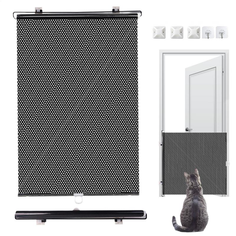 Retractable Pet Safety Gate Indoor Mesh Fence for Dogs And Kitten Multifunctional Animal Fence Cat Blocking Board Pet Supplies