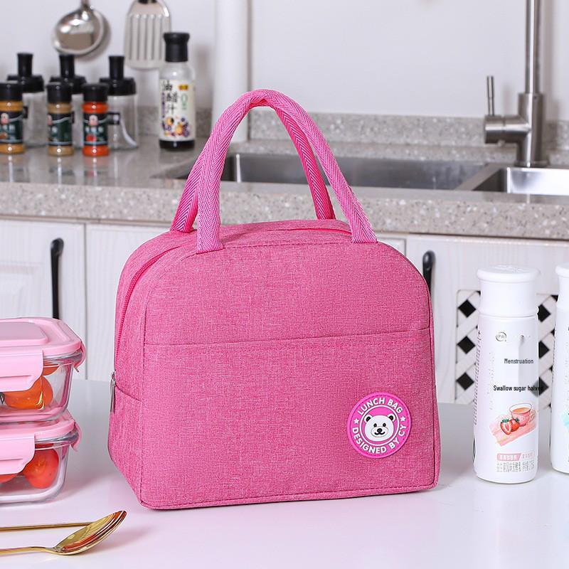 Large Capacity Insulated Lunch Tote - Durable Aluminum Foil Bento Bag for Office Workers
