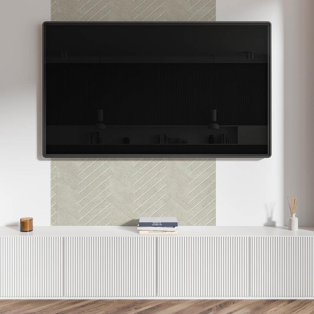 Panel Winylowy Z Nadrukiem - Dekoracja Do Sypialni 100X50 Cm Wzór W Jodełkę
