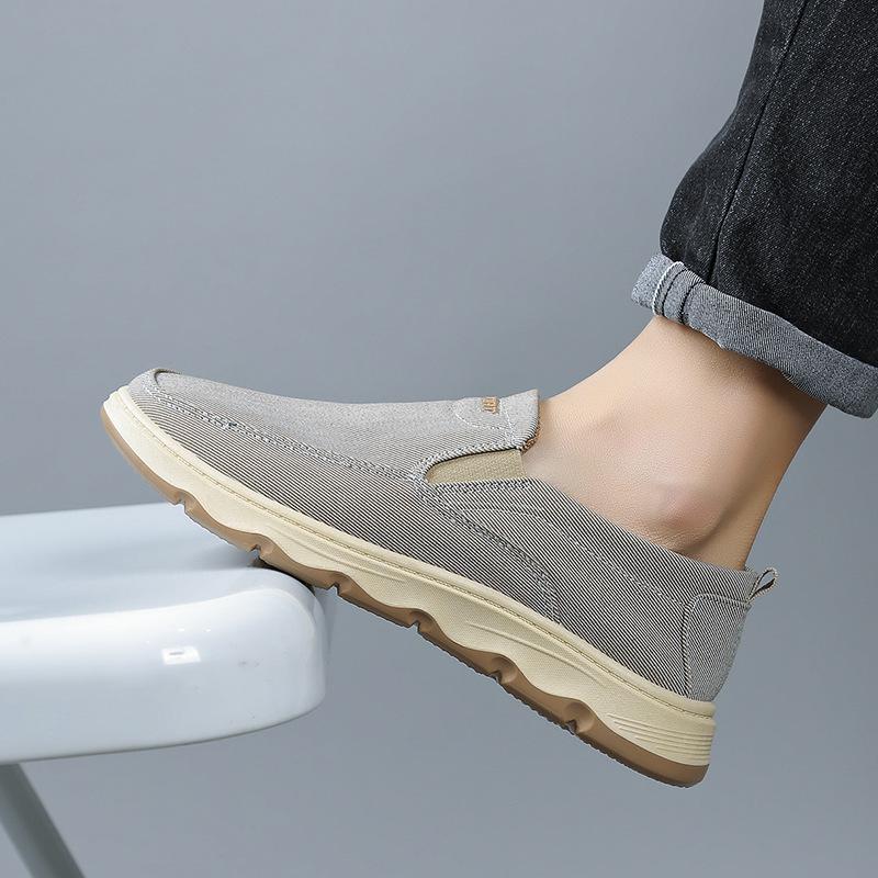 New One-pedal Men's Shoes Autumn Breathable New Casual Lazy Cloth Shoes Canvas Shoes Men's