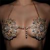 European And American New Jewelry Luxury Sexy Crystal Breast Chain Exaggerated Fashion Full Diamond Shape Body Chain Body Chain