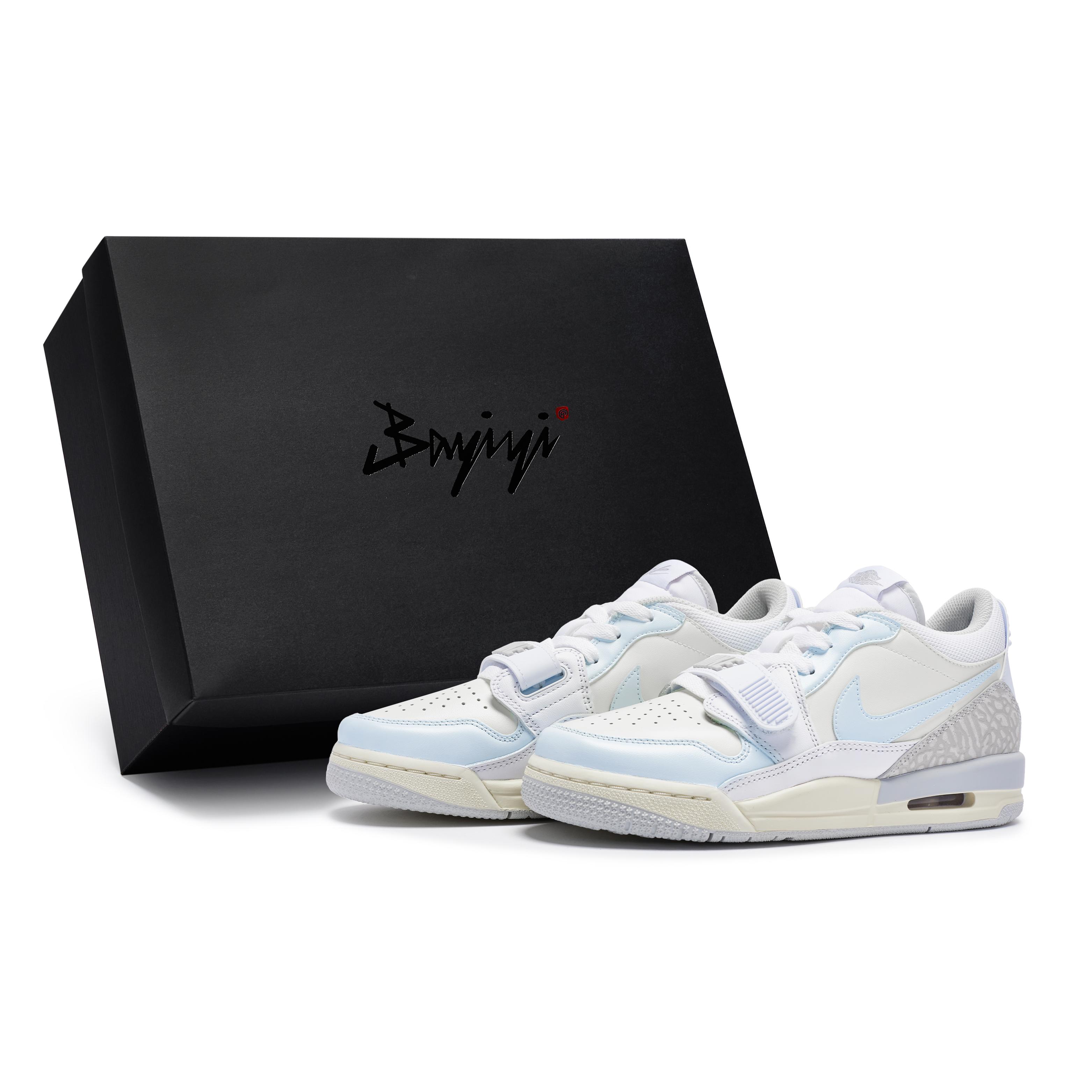 

Jordan Legacy 312 Vintage Basketball Shoes Women s Low top White/Blue/Yellow HJ3483-101(Team80-S-BOX) 35.5