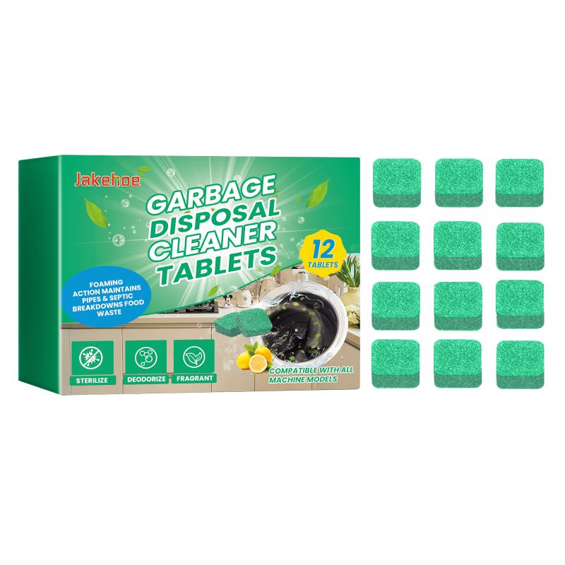 Garbage Disposal Cleaner 12Pack Foaming Sink And Drain Deodorizer Tablets, Prevents Odors And Clogs – Works With All Disposals