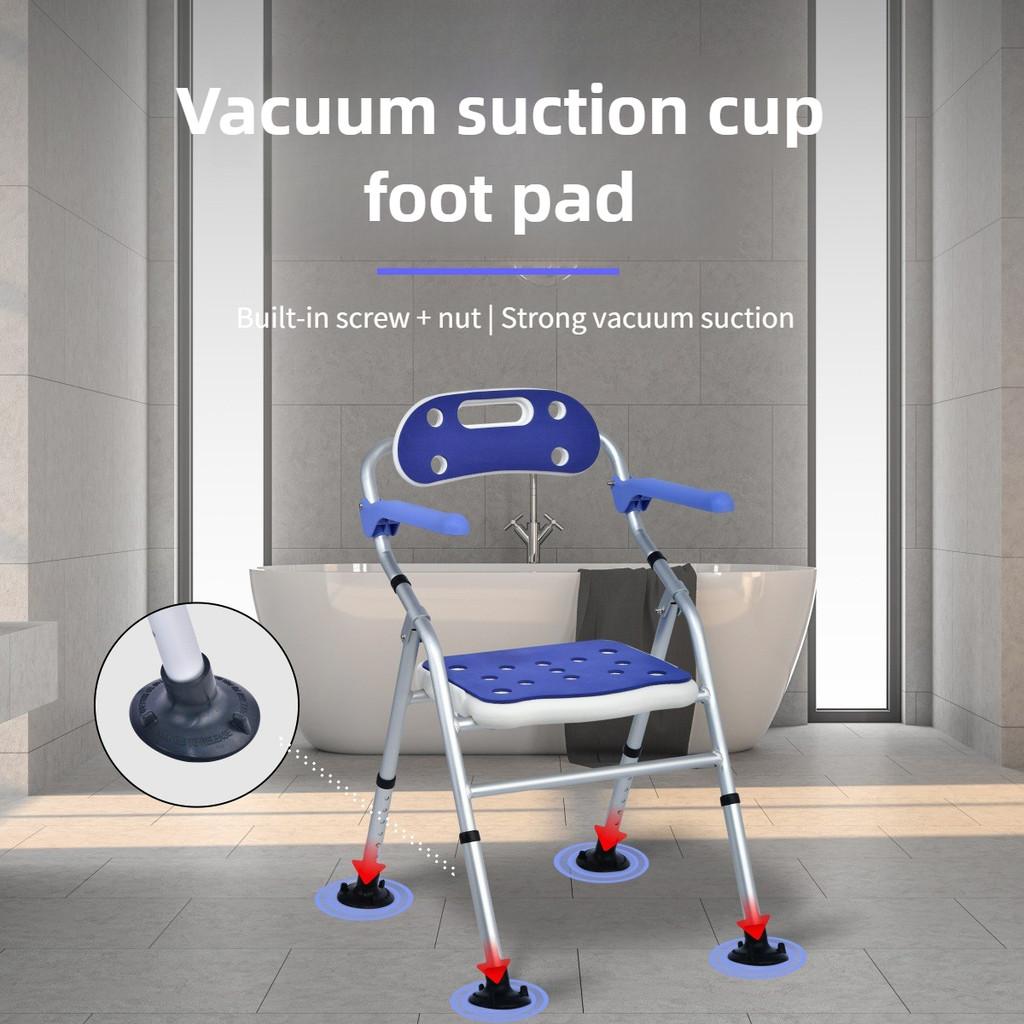 Foldable Bathroom Shower Stool Elderly And Pregnant Women Care Shower Equipment Aluminum Alloy Rust Proof Shower Chair