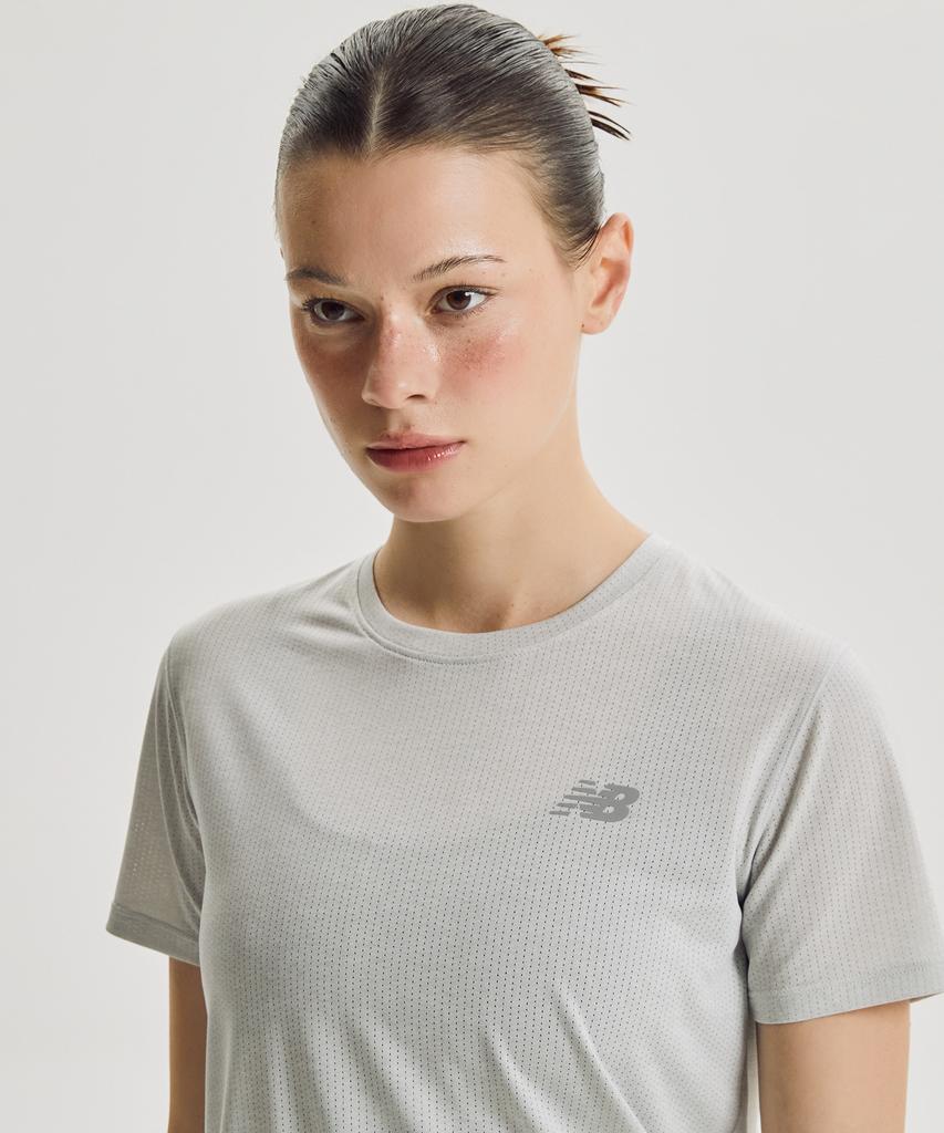 Nyuballanseu Nbneg36402 / Women Athletic Short Sleeve Tee (L/Gray)