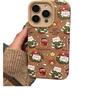 Cartoon Christmas Full Screen Bear Gingerbread Man for IPhone16 Mobile Phone Case 14promax All Inclusive 13 Anti-fall 12