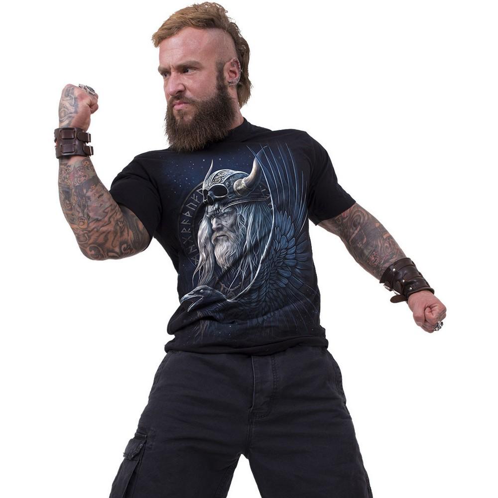 Spiral Direct Unisex Adult Odin´s Warrior Back Print T-Shirt