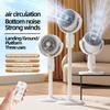 USB Rechargeable Night Light Fan with Smart Remote, Timer, Oscillation, and Long Battery Life