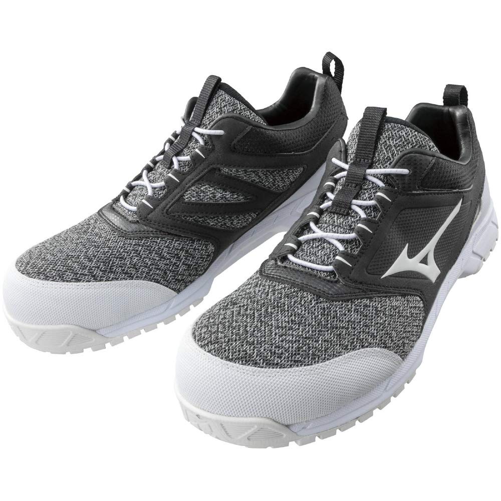 Mizuno ES31L Safety Elastic Work Black and Size 3E All-Mighty Shoes, Lightweight, Lace, JSAA/Standard (Type A), Men's, White, 26.5 Cm,