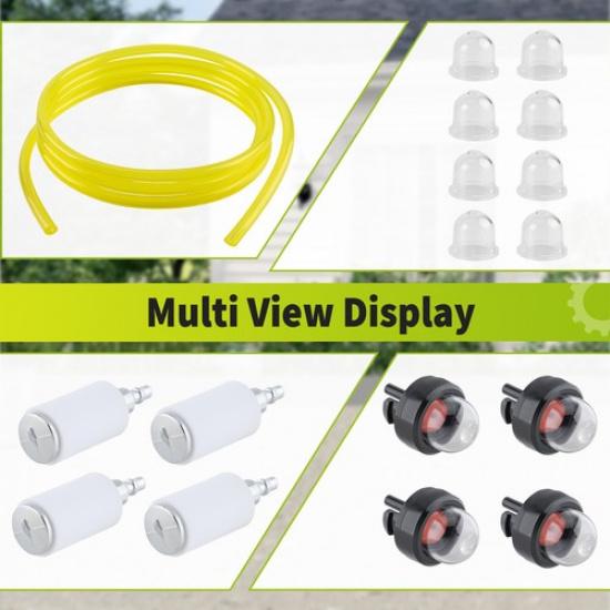 4 Größen Tygon Kraftstofffilterleitung Primerbirne Kit Set Für Poulan Chaaw 2050 2150