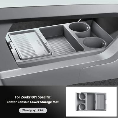 Silicone Storage Box 2025 FOR ZEEKR 001 Center Console Modification Anti-slip Pad Accessories Organizer Decoration