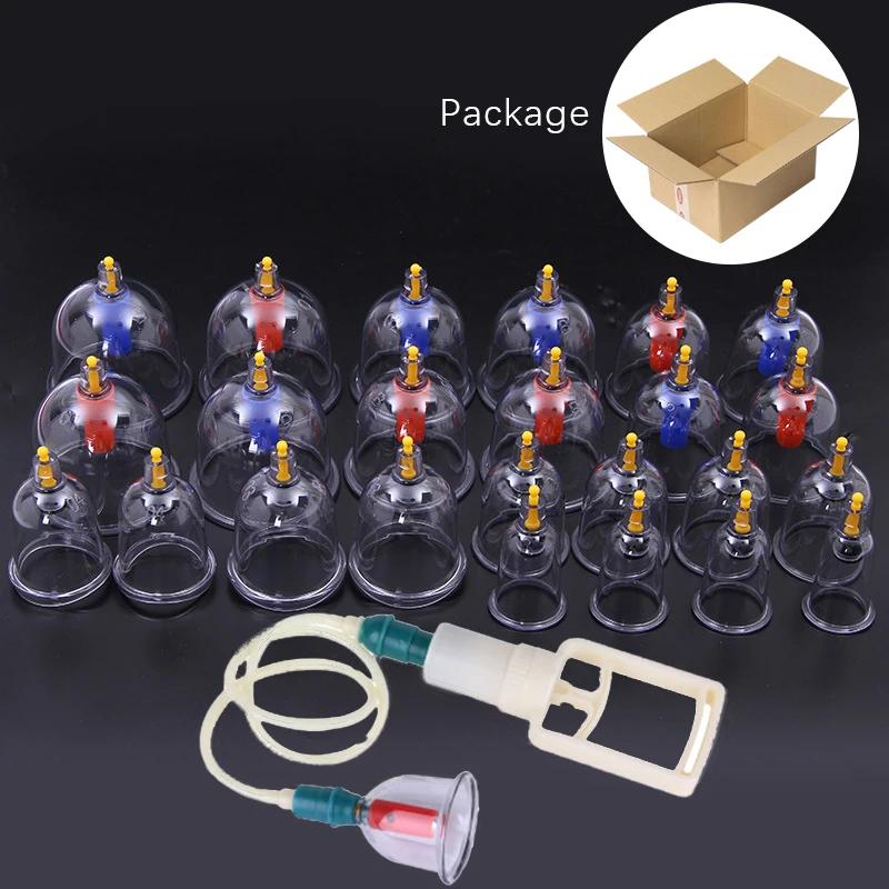 32 Cupping Therapy Set Vacuum Massager Ventosa Professional Suction Cups Vacuum Massage Jars Physiotherapy Guasha Health Care