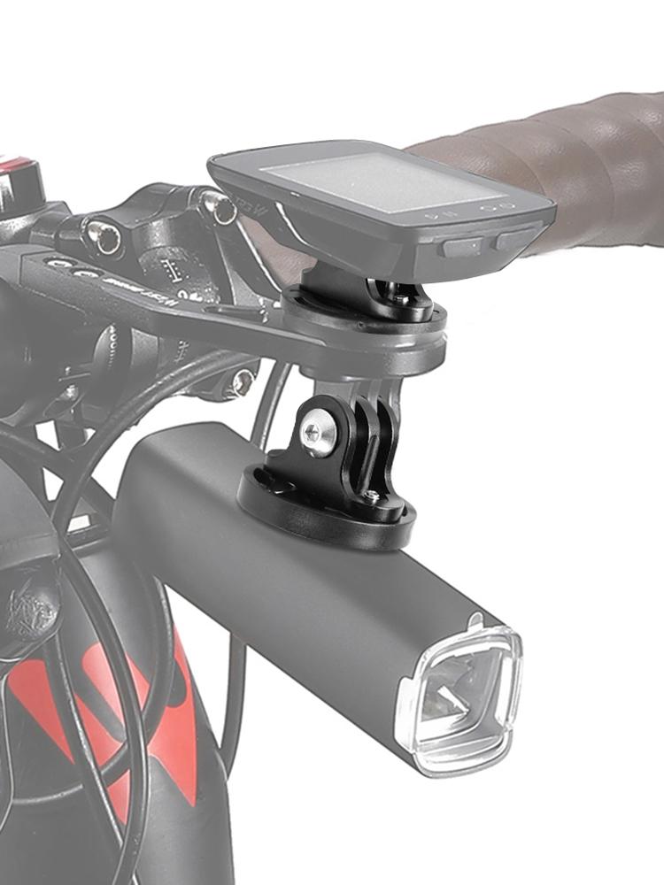 Základna držáku cyklopočítače Držák na kolo pro kameru Držák Adaptér Hliníková slitina Držák pro světlo a kameru na kolo pro Garmin Gopro
