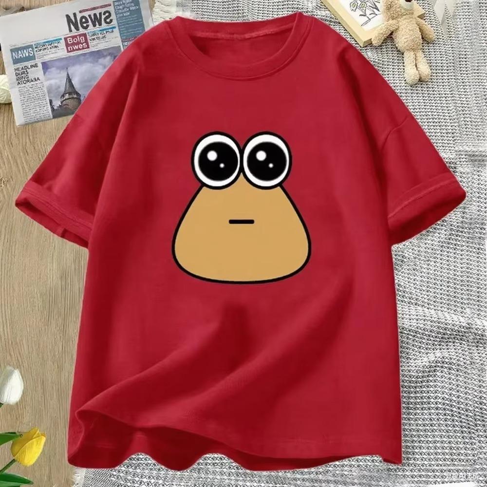 Hungy Pou Uwu Graphic Print Tees Funny Oversized Men Women Short Sleeve Tshirt Clothing Streetwear Tee Shirt Tops Soft Cotton
