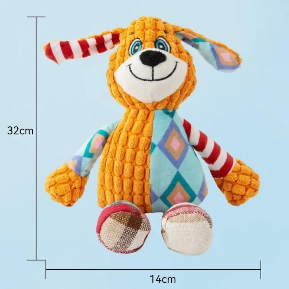 Pet Cute Fox Elephant Bite Resistant Plush Toy Is Fun and Interactive Suitable Indoor and Outdoor Use Teeth Cleaning Chew Toy