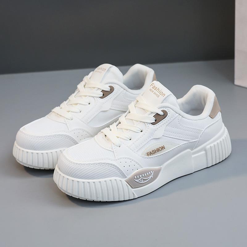 

[Customized] RM6601 small white shoes women s shoes mesh surface summer breathable color matching heightened thick-soled casual shoes board shoes wea 35