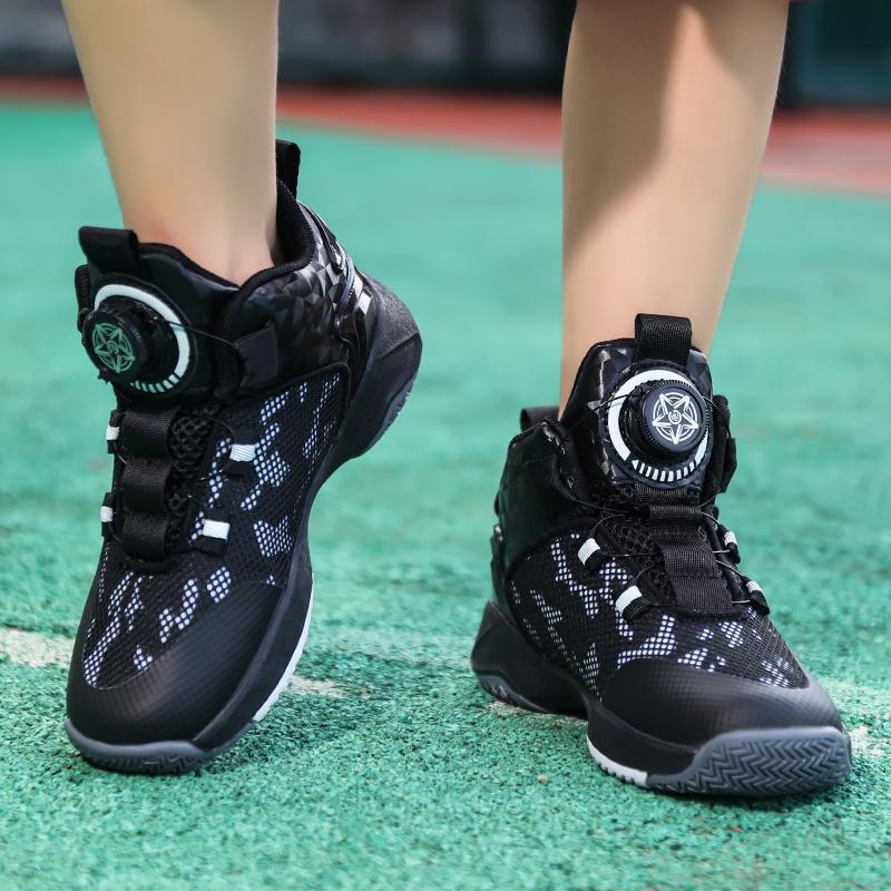 31-42 Kids Lagre Size Convenient and Fashionable Sports and Leisure Shoes High Top Basketball Shoes Sport Shoes