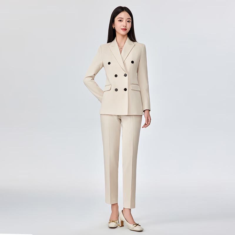 Women's Professional Double-Breasted Suit Set