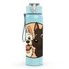 1PC Dog Couple Portrait Frame Print 750ml Color Plastic Sports Water Bottle Leakproof Flip Straw Lid Suitable for Sports Office Home Use