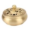 3pcs Easy Cleaning Incense Burner Holder With Lid Brass Incense Burner For Home Yoga Spa Decor