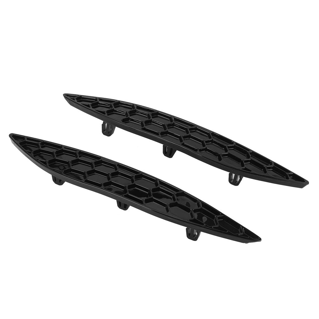 2Pcs Gloss Black Rear Bumper Reflector Delete Set Fit For MK7 R RLine 20132016