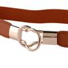 Women Leather Dress Decoration Fashion Casual Wild Neutral Soft Simple Double Loop Buckle Belt