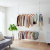 HEIAN SHINDO Tension Hanger Matte Width Height by Heian Shindo Kogyo Rack, 2-Tier Wide, Wall-Mounted Storage, Expandable, White, 99-162cm, 200-275cm