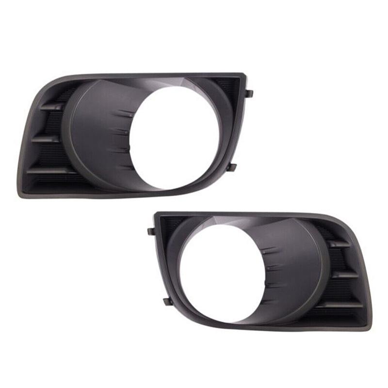 

2PCS For Toyota Sequoia 2008-2017 Car Front Bumper Fog Lamp Light Trim Grille Cover Frame Lid Bezel Hood 814820C021 814810C021