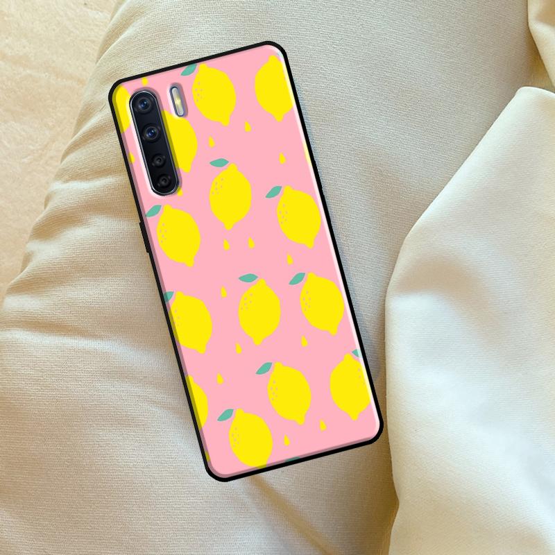 Summer Fruit Lemon Case For Oppo A6 A5 Pro A15 A57 A17 A54 A74 A94 A76 A16 A96 A40 A60 A80 A18 A38 A58 A78 A98