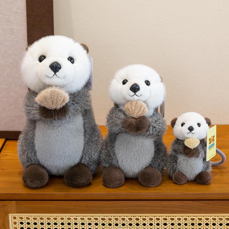 Adorable Sea Otter Plush Toy - Fluffy and Warm Children's Zoo Doll