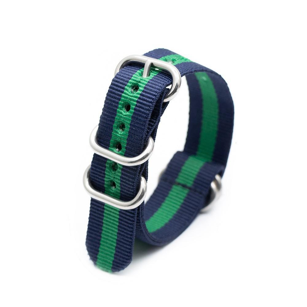 Silver Smooth Oval Buckle Nylon Watch Strap - Waterproof E-commerce Source Watch Band